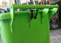赤い/緑のプラスチック屑大箱、240リットルのペーパーをリサイクルするための不用なWheelieの大箱