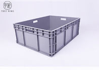 800 * 600 * 230のヨーロッパの積み重ねの容器、まっすぐな味方されたプラスチック収納箱