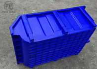 部品の安全な貯蔵のためのプラスチック大箱箱を積み重ねる青/赤600 * 400 * 230mm