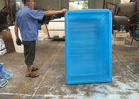 Hydroponic Growing100ガロンのための上の青い長方形の大きいプラスチック池のたらいを開けて下さい