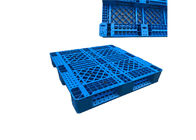 バージンPP Rackable棚のフォークリフト、1000Kg負荷のための3つのスキッドの1111の青いプラスチック パレット