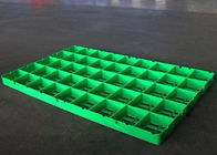 低温のフリーザー-30 Cのための注文のWarerhouseの地上の緑のプラスチック床パレット
