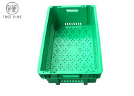58ltr緑の正方形の換気されるプラスチック野菜容器600 X 400 X 300