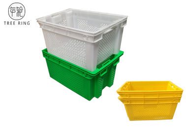 着色されたヨーロッパの穴があいた衛生学のプラスチック パッキング木枠HDPE 630 * 420 * 315のMmの