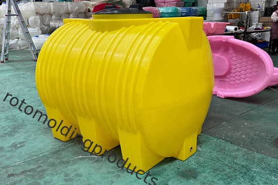 雨水を採集するための500L自由立体カスタムロートモールドエリプシカル水平水貯蔵タンク