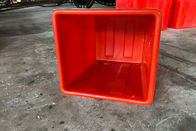 固体耐久のペーパー リサイクルの回収容器、赤い色のプラスチック台所不用な大箱