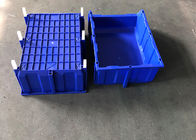 青い色の倉庫の産業研修会のラッキングのプラスチック盗品の大箱