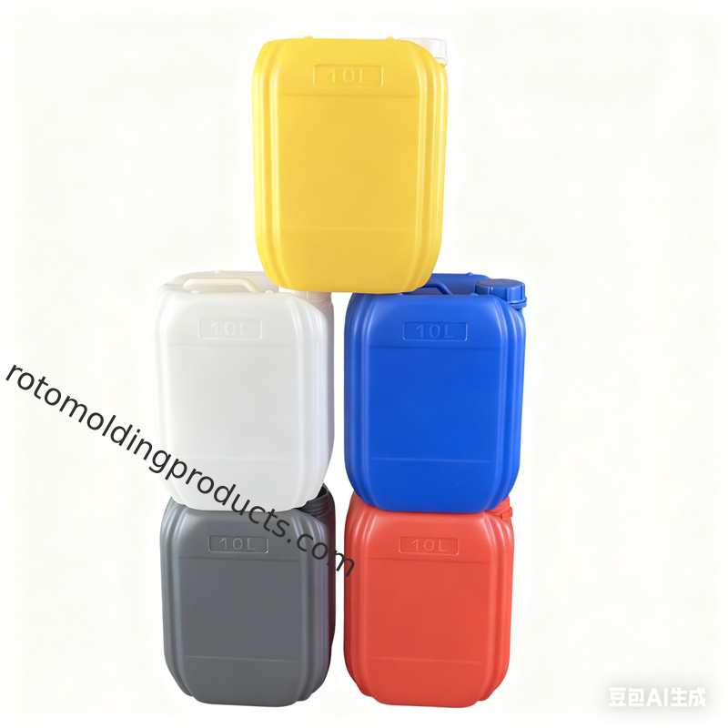 食品グレードのプラスチック製ジェリー缶、30リットル容量、化学薬品や蜂蜜の保管用スクリューキャップ付き