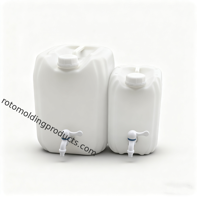 漏れ防止10リットルプラスチックジェリカン（蛇口付き） 積み重ね可能で耐薬品性があり、多様な保管ソリューションに最適