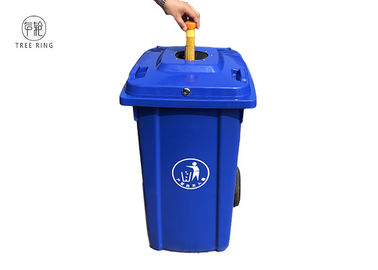 カスタマイズされる締まるびんのふたが付いているLocakableの廃物のWheelieの大箱240lの青をリサイクルします